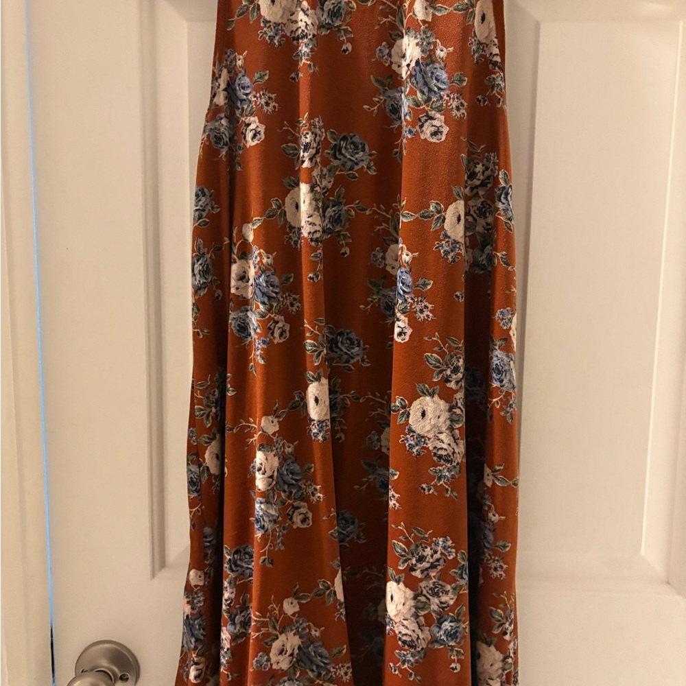 Floral Orange Women's Dress